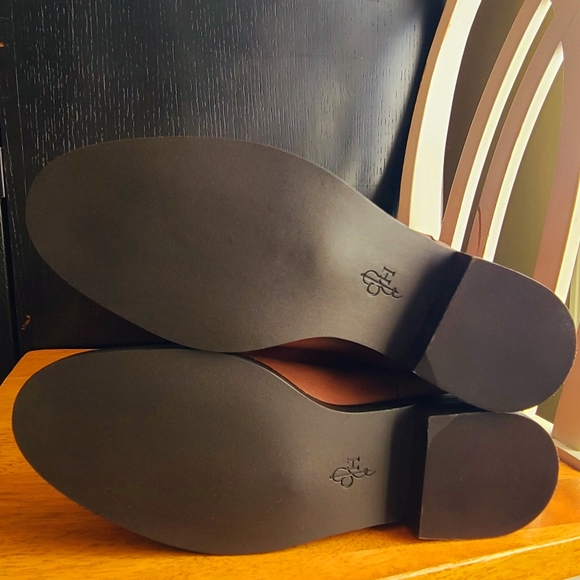 Cole Haan Chestnut Brown Leather Suede Adler Tall Buckle Boots Women's Size 6.5 - Picture 8 of 12